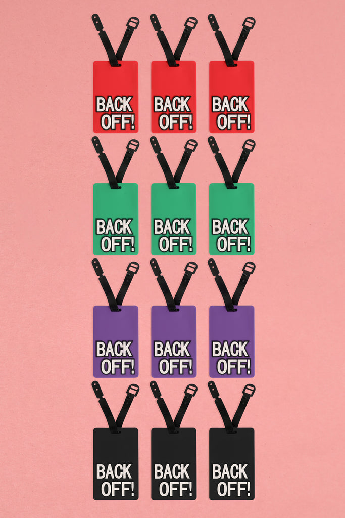 BACK OFF! LUGGAGE TAG