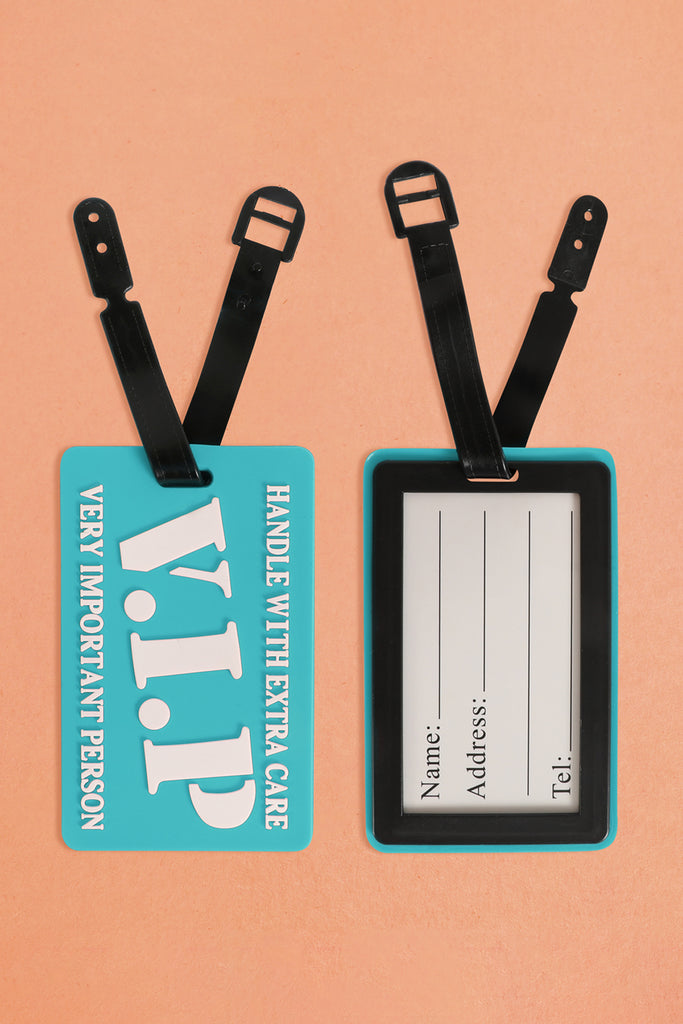 HANDLE WITH EXTRA CARE V.I.P. LUGGAGE TAG