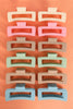 MATTE RECTANGULAR HAIR CLAW CLIPS HAIR ACCESSORIES