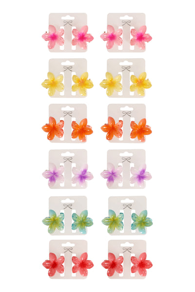 FLOWER BLOSSOM HAIR CLAW CLIP HAIR ACCESSORIES – Riah Fashion display picture 1