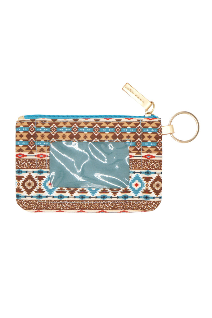 LEOPARD TRIBAL ID WALLET & DETACHABLE LANYARD