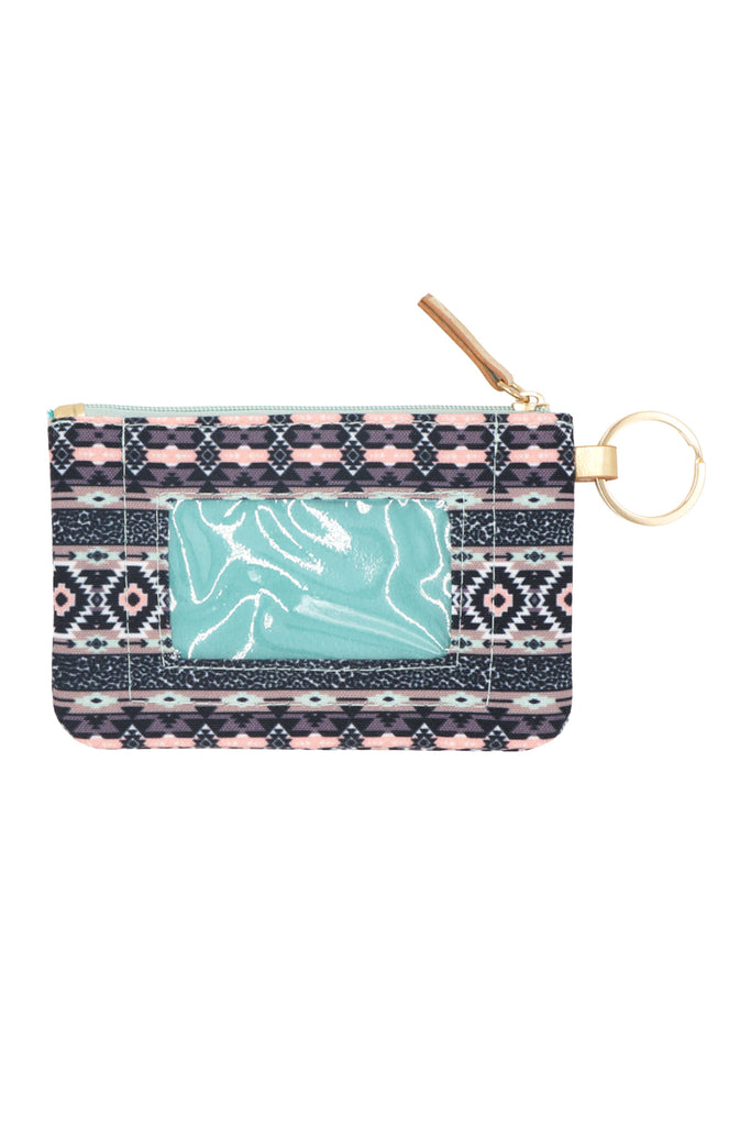 LEOPARD TRIBAL ID WALLET & DETACHABLE LANYARD