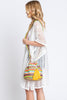 MULTI COLOR STRIPED BUCKET BAG
