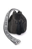 SOLID BUCKET BAG WITH AZTEC STRAP