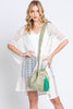 SOLID BUCKET BAG WITH AZTEC STRAP
