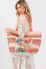 BOHO PRINT FRINGE TOTE BAG