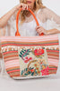 BOHO PRINT FRINGE TOTE BAG
