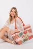 BOHO PRINT FRINGE TOTE BAG