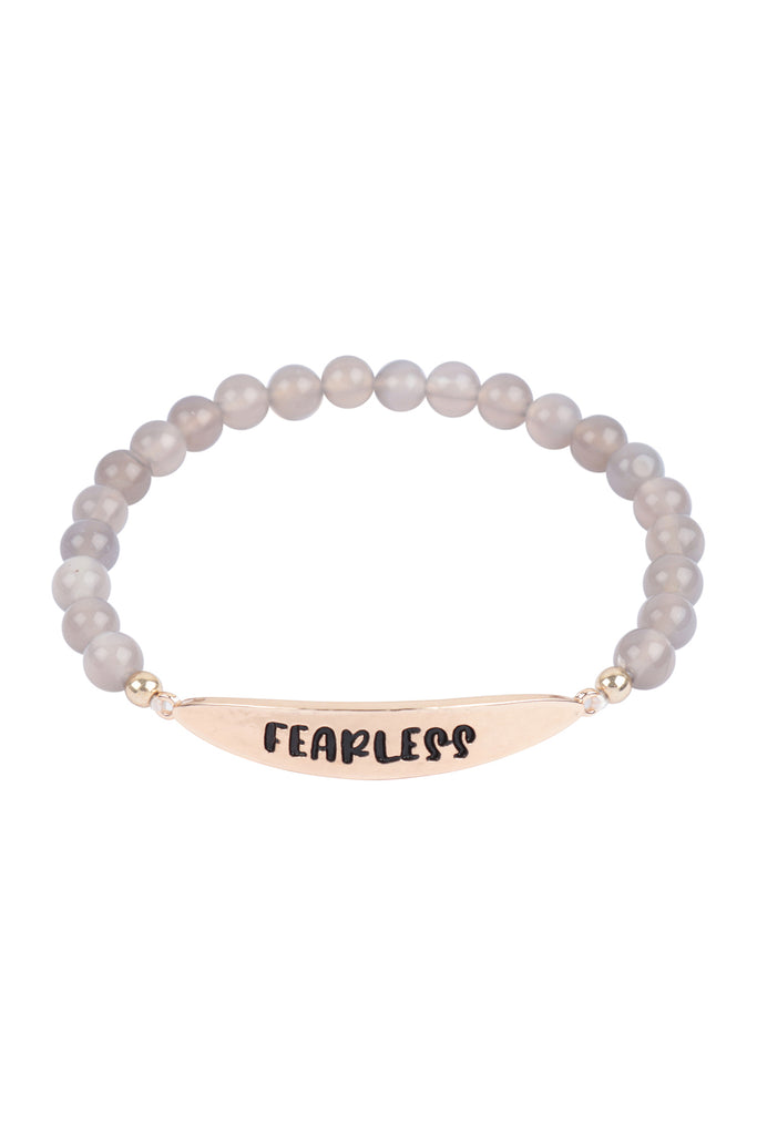 FEARLESS NATURAL STONE STRETCH BRACELET