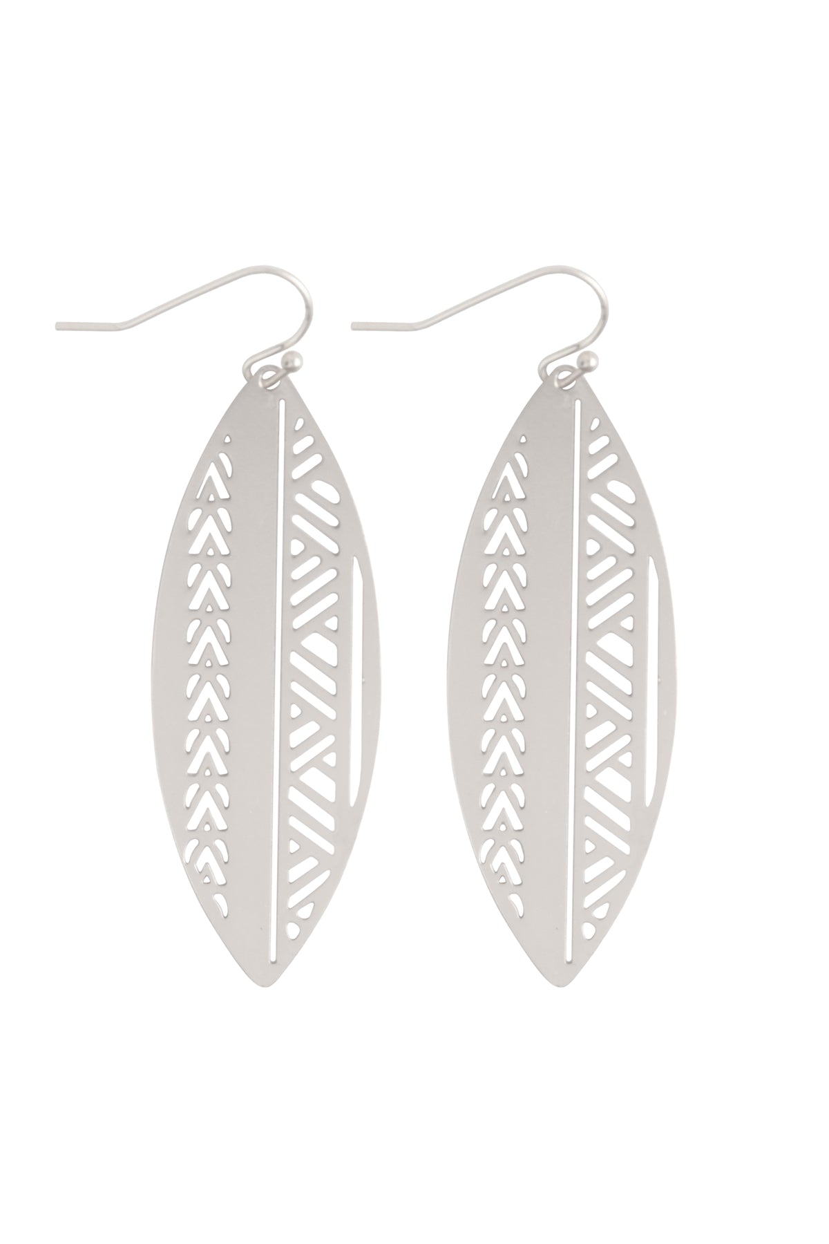 BOAT SHAPED AZTEC FILIGREE BRASS EARRINGS – Riah Fashion