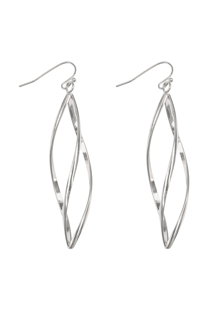 TWIST SIMPLE DROP HOOK EARRINGS