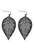 FINE LEAF FILIGREE HOOK EARRINGS