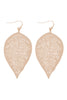 FINE LEAF FILIGREE HOOK EARRINGS