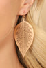 FINE LEAF FILIGREE HOOK EARRINGS