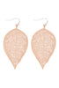 FINE LEAF FILIGREE HOOK EARRINGS