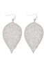 FINE LEAF FILIGREE HOOK EARRINGS