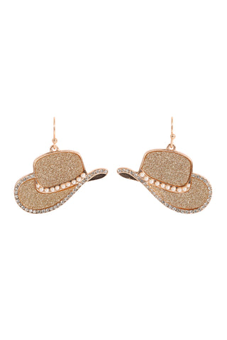 HDE2484 - ACRYLIC DRUZY POST TASSEL DROP EARRINGS