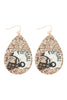 TEARDROP FOOTBALL GAMEDAY GLITTERS DROP EARRINGS