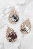 TEARDROP FOOTBALL GAMEDAY GLITTERS DROP EARRINGS