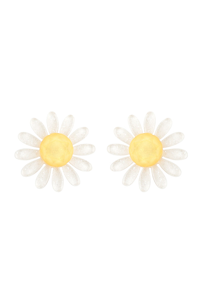 DAISY COLOR ACRYLIC STUD EARRINGS