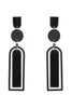 ME90800 - GLITTER ARCH BAR ACETATE DROP EARRINGS