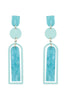 ME90800 - GLITTER ARCH BAR ACETATE DROP EARRINGS