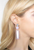 ME90800 - GLITTER ARCH BAR ACETATE DROP EARRINGS