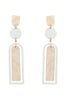 ME90800 - GLITTER ARCH BAR ACETATE DROP EARRINGS