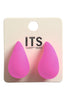 TEARDROP SHAPE ACRYLIC STUD EARRINGS