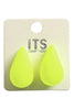 TEARDROP SHAPE ACRYLIC STUD EARRINGS