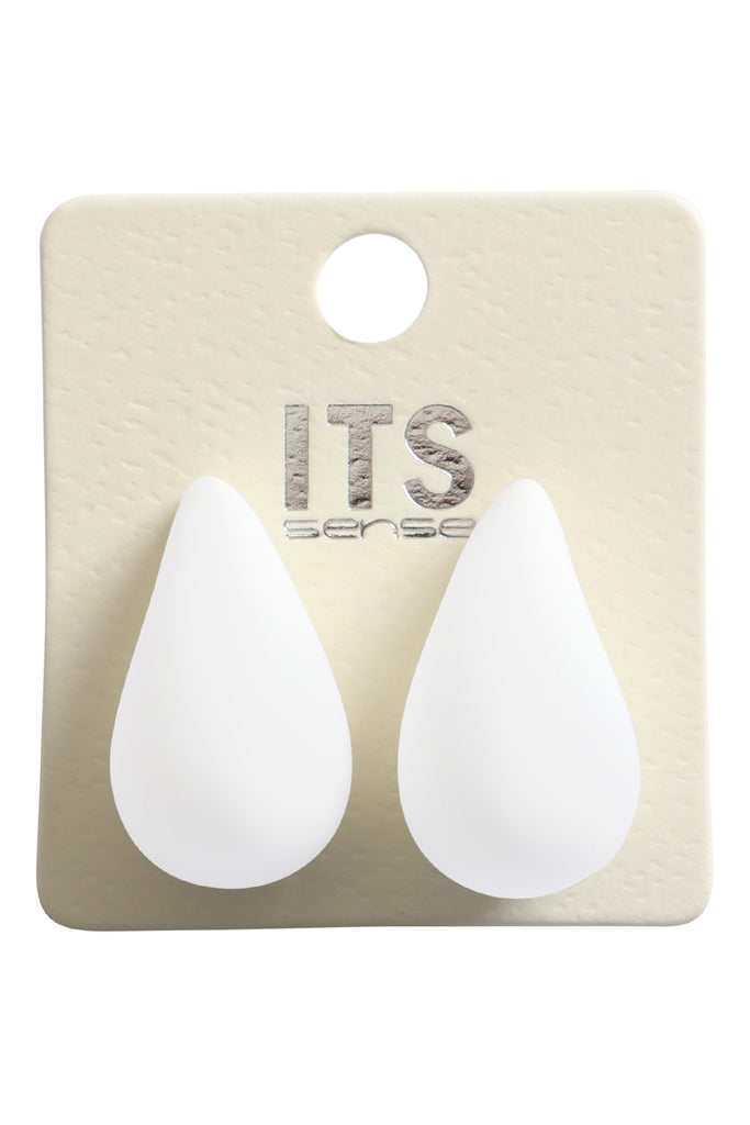 TEARDROP SHAPE ACRYLIC STUD EARRINGS