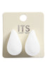TEARDROP SHAPE ACRYLIC STUD EARRINGS