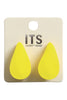 TEARDROP SHAPE ACRYLIC STUD EARRINGS