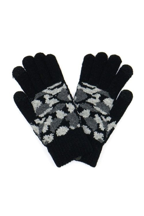 CAMO KNIT GLOVES SMART TOUCH