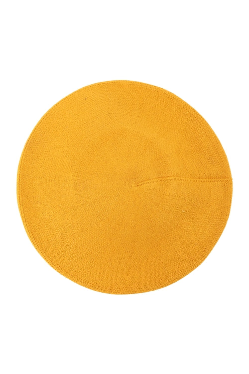 STRETCHY SOLID BERET ACRYLIC