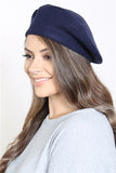 STRETCHY SOLID BERET ACRYLIC