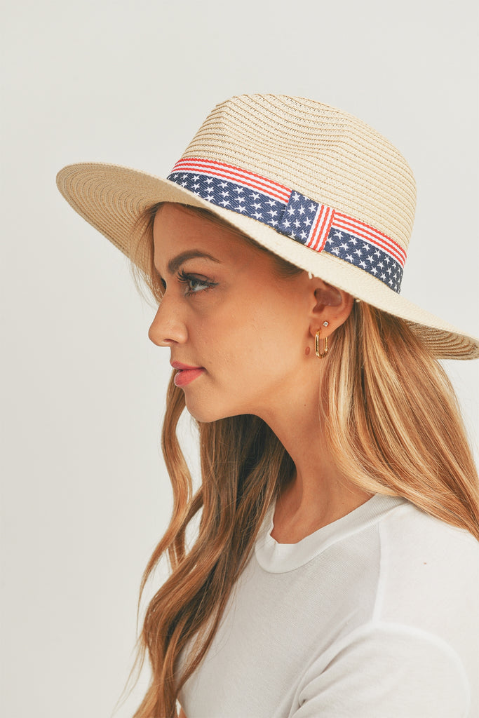 AMERICAN FLAG SUN HAT