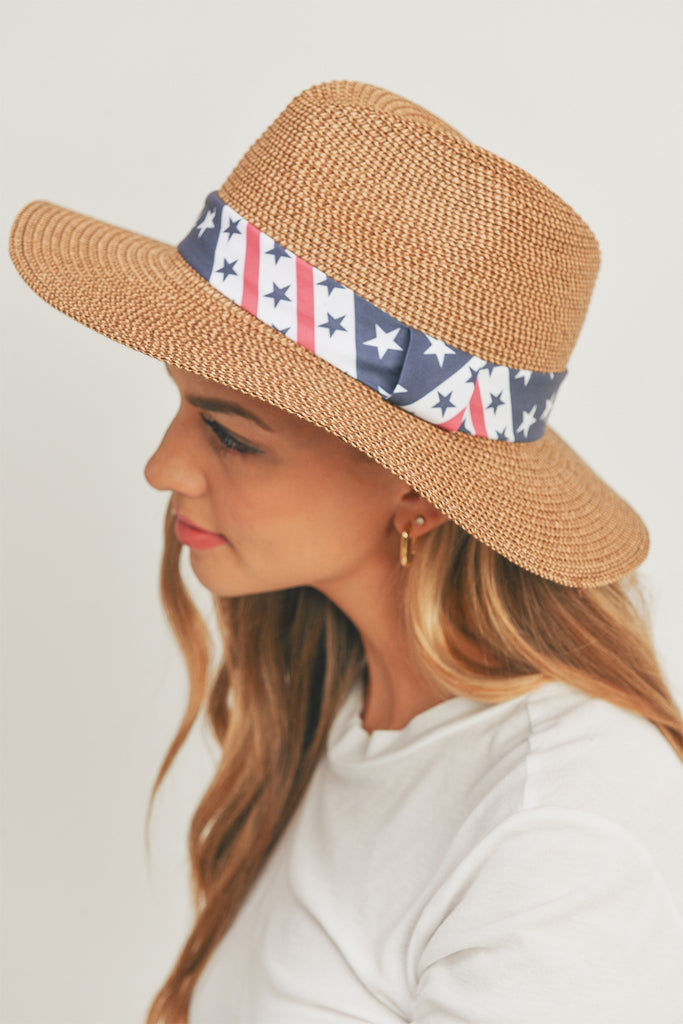 AMERICAN FLAG SUN HAT