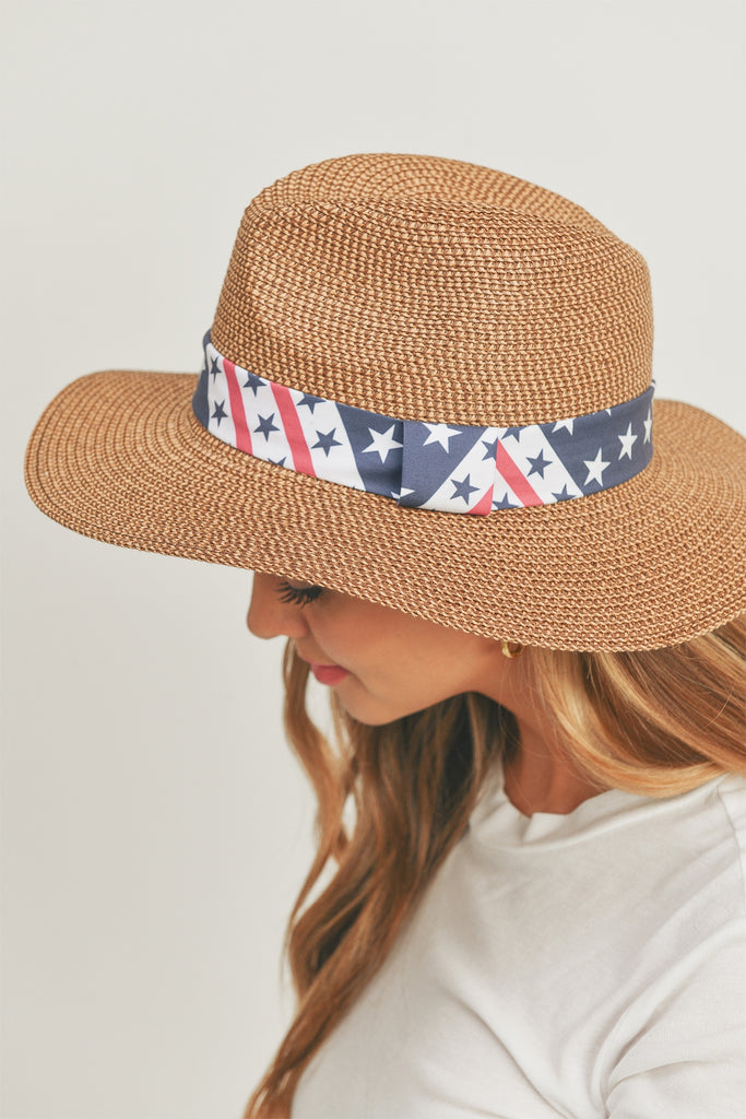 AMERICAN FLAG SUN HAT