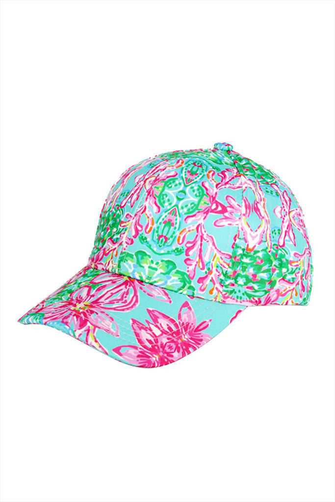 FLORAL PAISLEY, BASEBALL CAP