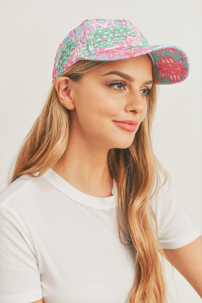 FLORAL PAISLEY, BASEBALL CAP