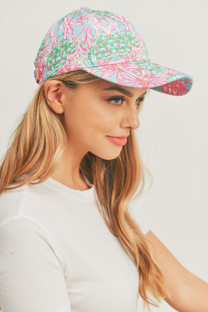 FLORAL PAISLEY, BASEBALL CAP