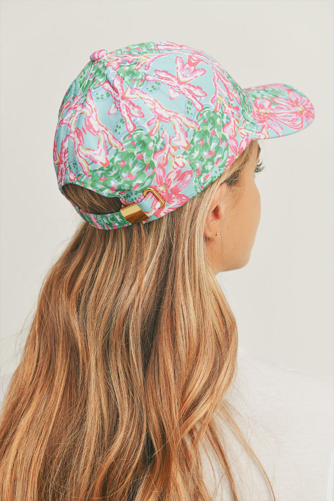 FLORAL PAISLEY, BASEBALL CAP