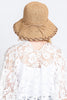 EDGE DETAILED STRAW BUCKET HAT