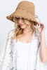 EDGE DETAILED STRAW BUCKET HAT