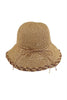 EDGE DETAILED STRAW BUCKET HAT