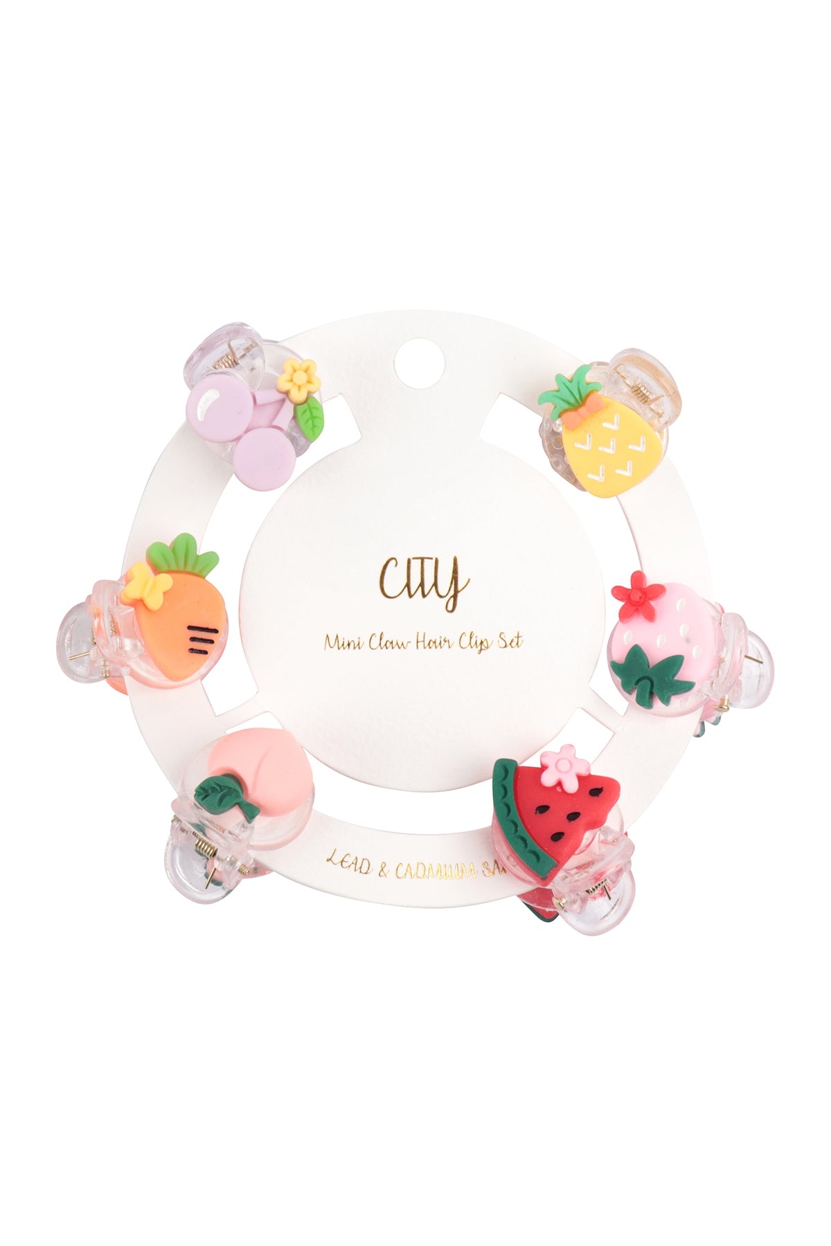 TROPICAL FRUITS CLAW PIN SET HAIR ACCESSORIES – Riah Fashion