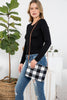 BUFFALO PLAID CROSS BODY & WRISTLET BAG POLYESTER