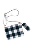 BUFFALO PLAID WRISTLET CLUTCH CROSSBODY BAG