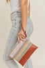 AZTEC PRINT CROSSBODY & WRISTLET BAG